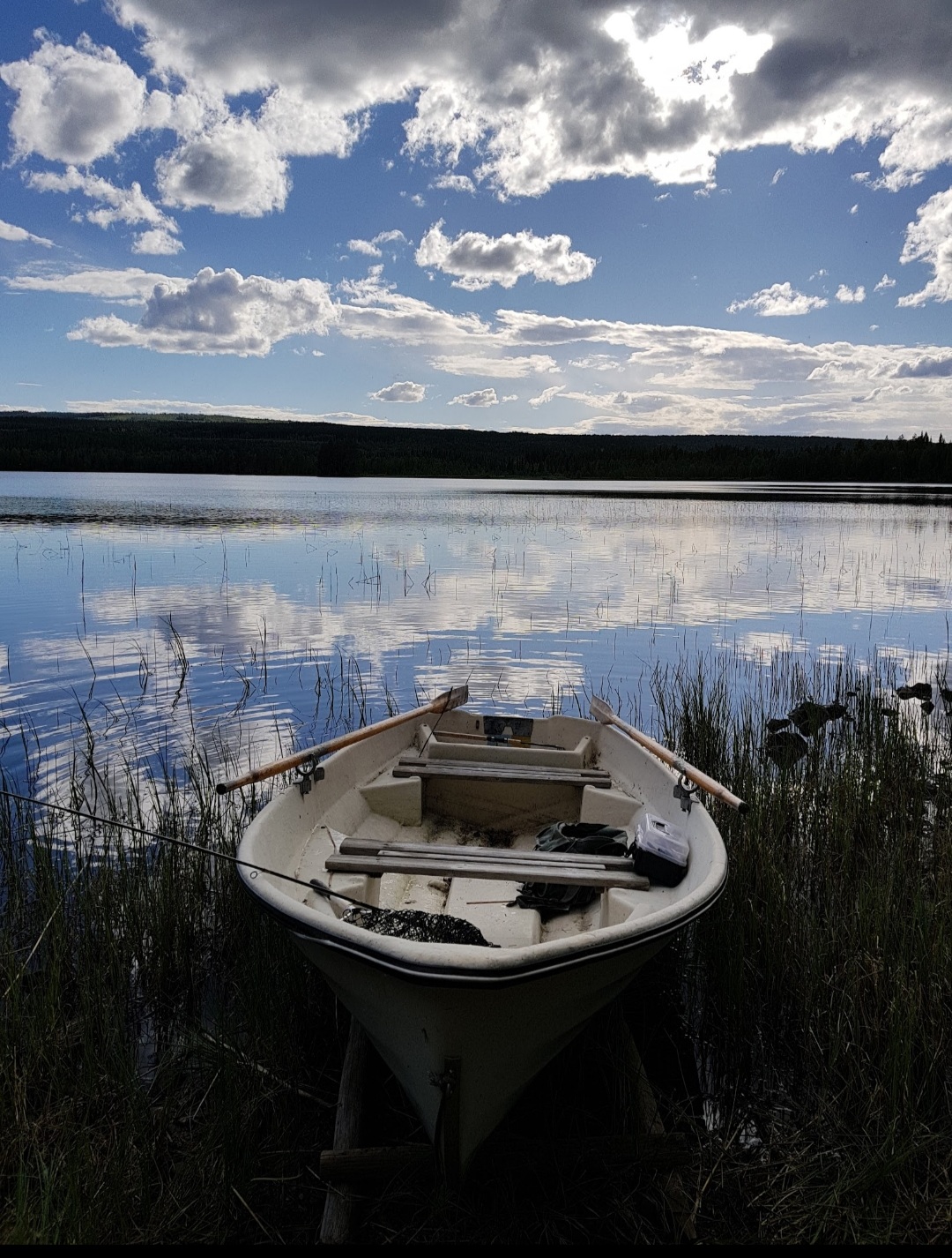 Kärrnässjön 2020, efter en härlig tur fisketur i Kärrnäset.