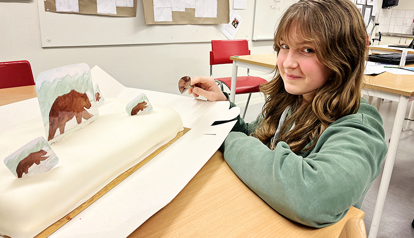 Porträtt av Helena på Grevåkerskolan.