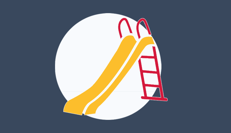 Illustration av rutschkana.